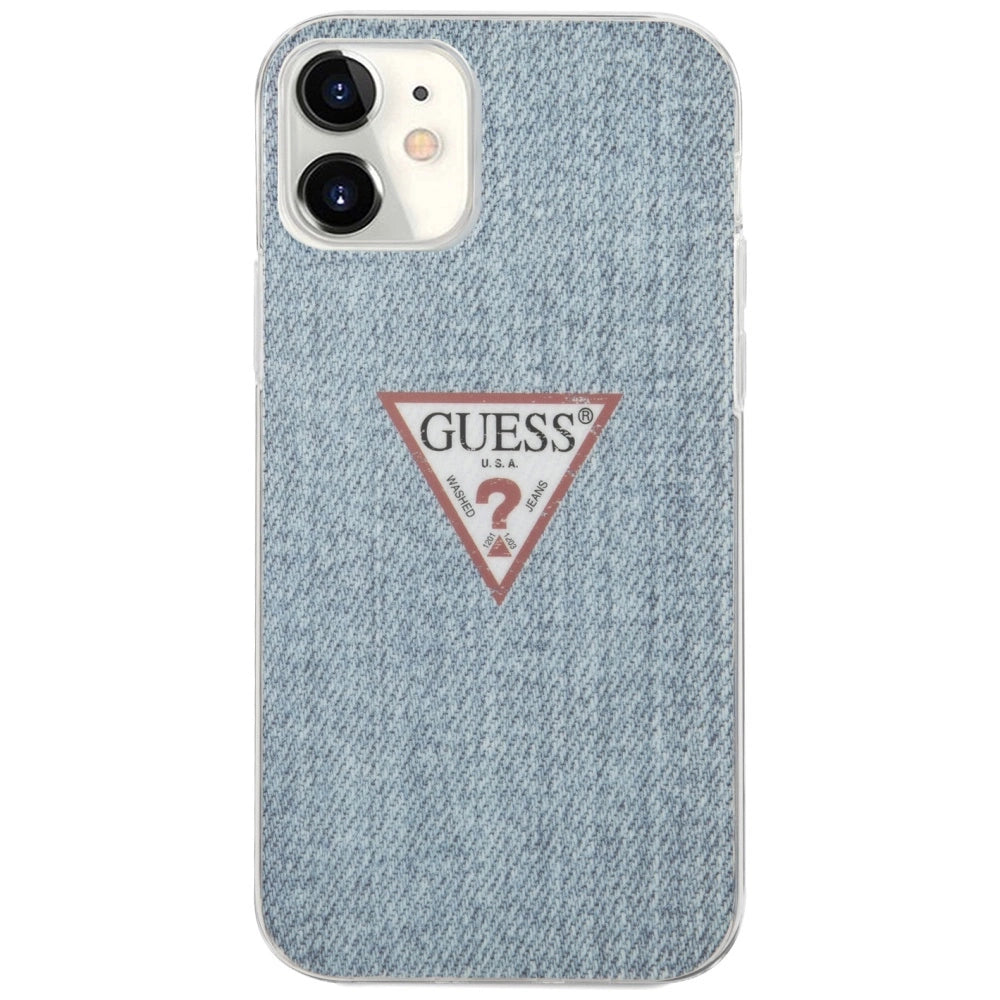 Guess GUHCP12SPCUJULLB iPhone 12 mini 5.4" blå/lysblå hardcase Jeans Collection