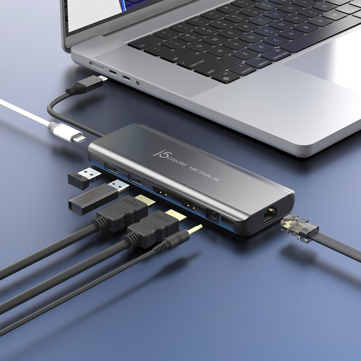 J5 Create USB-C Dual 4K HDMI 10GBPS 380037 mini dock