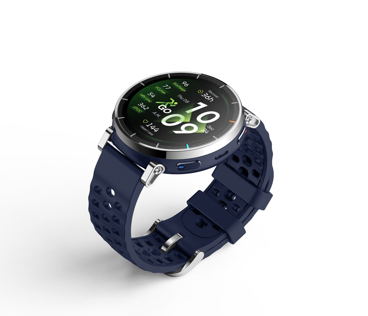 Amazfit W2558GL2N Smartwatch og sportsur 3,35 cm (1.32") AMOLED Digital 466 x 466 pixel Berøringsskærm Sølv GPS (satellit)