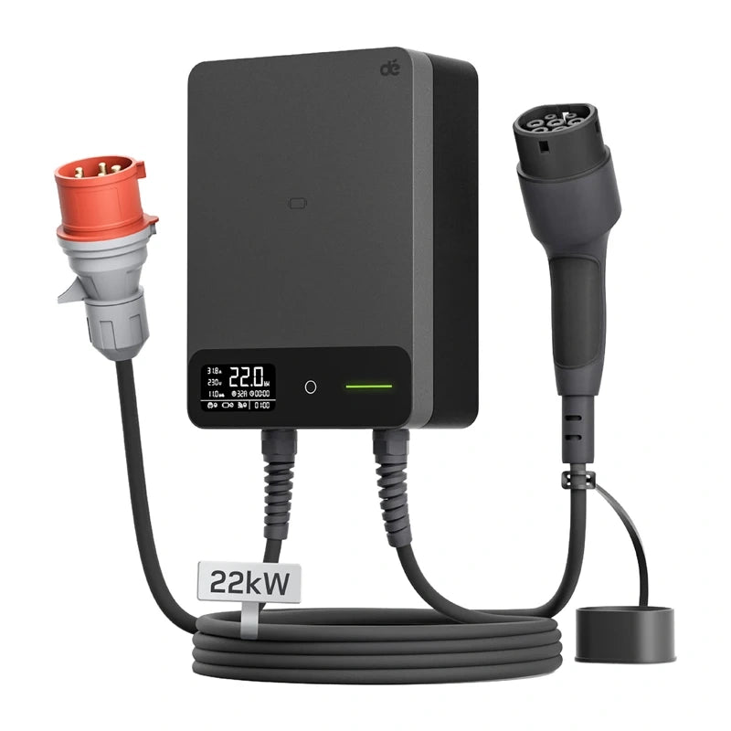 Wallbox dé 22kW med 10m kabel