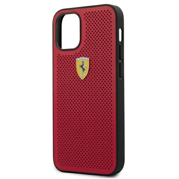 Ferrari FESPEHCP12SRE iPhone 12 mini 5.4" rød/rød hardcase On Track Perforeret