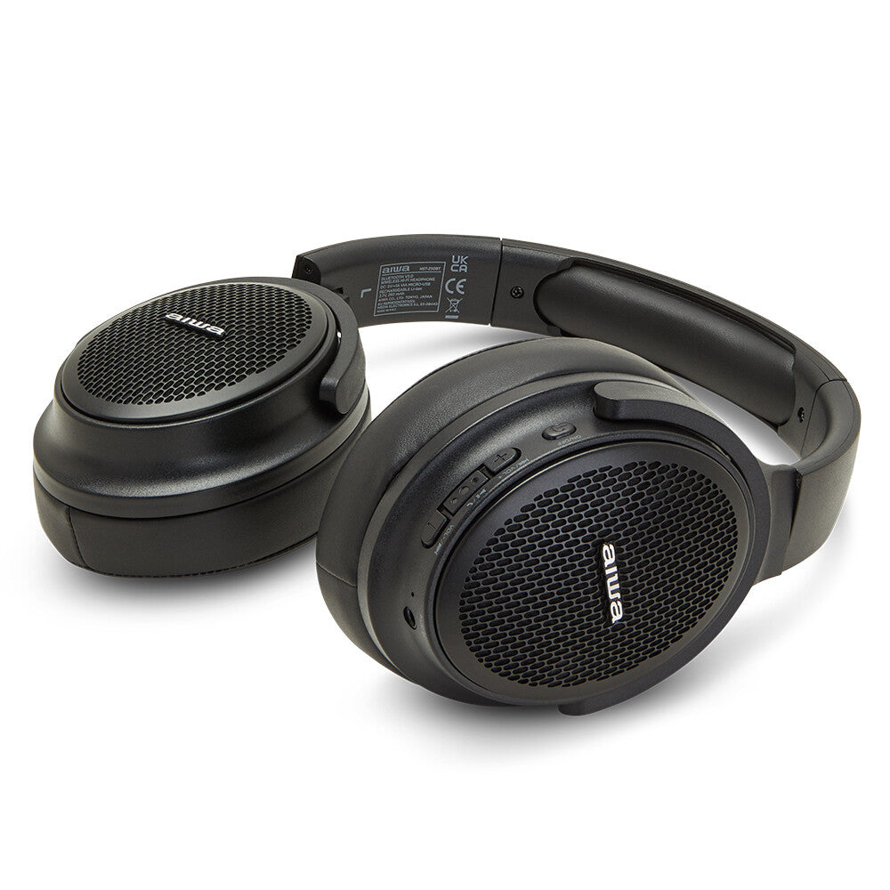 Aiwa HST-250BT/BK hovedtelefoner/headset Kabel & trådløs Opkald/musik Micro-USB Bluetooth Sort