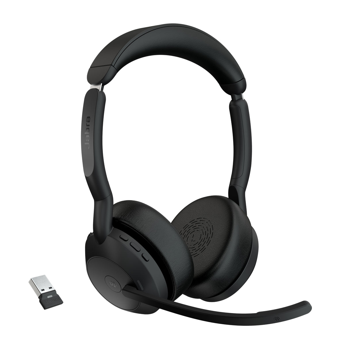 Jabra Evolve2 55 MS Stereo Trådløs Headset Sort