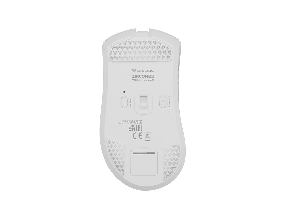 GENESIS Zircon 880 mus Spil Højre hånd RF Wireless + Bluetooth + USB Type-C Optisk 12000 dpi