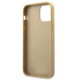 Guess GUHCP12SPUVQTMLBE iPhone 12 mini 5.4 guld/guld hardcase V-Quilted Collection