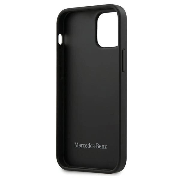 Mercedes MEHCP12SMULBK iPhone 12 mini 5,4" sort/sort hardcase Wave Line