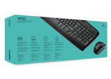 Logitech MK330 tastatur Mus inkluderet Kontor USB QWERTY US International Sort