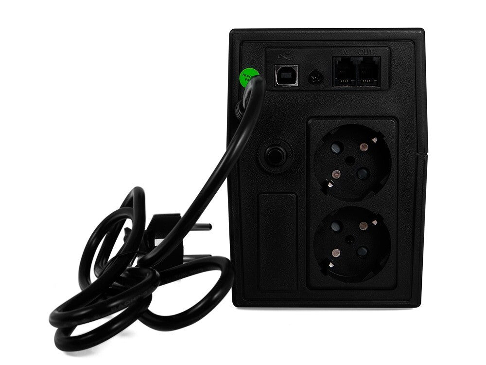 Green Cell UPS01LCD UPS-enhed Interaktivt indgangsstik 0,6 kVA 360 W 2 AC stikkontakt(er)