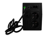 Green Cell UPS01LCD UPS-enhed Interaktivt indgangsstik 0,6 kVA 360 W 2 AC stikkontakt(er)