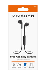 Vivanco Free And Easy Headset Trådløs I ørerne Opkald/musik Bluetooth Sort