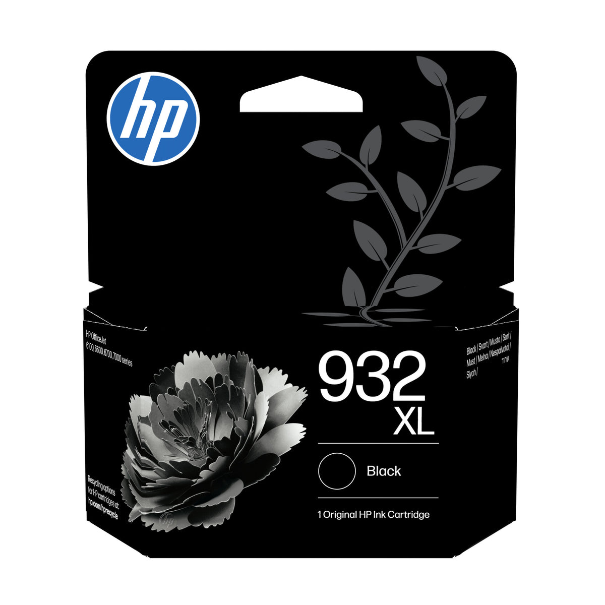 HP 932XL Sort 1000 sider Blæk CN053AE