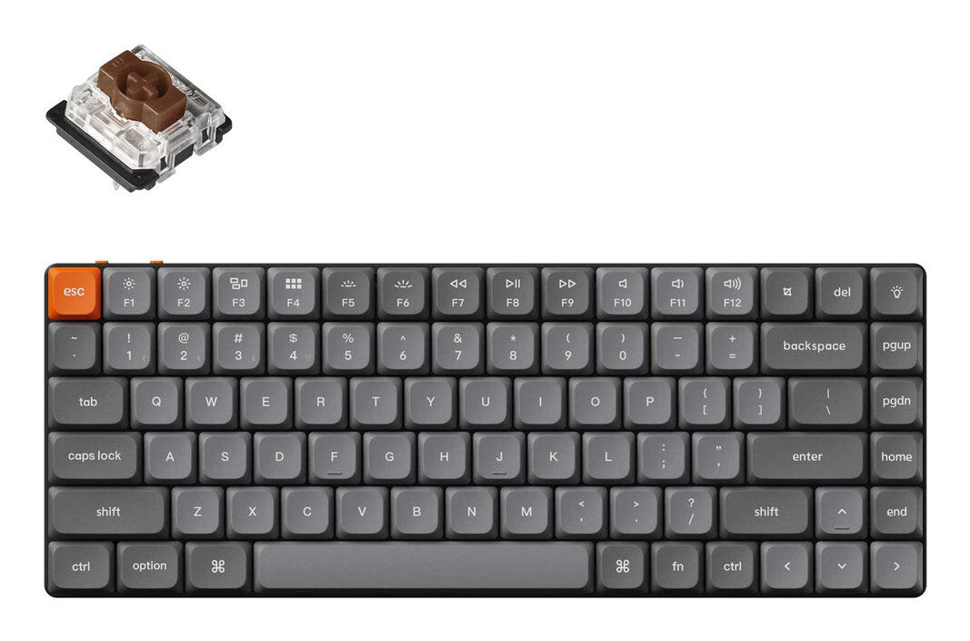 Keychron K3 Max tastatur Universel USB + RF Wireless + Bluetooth Grå