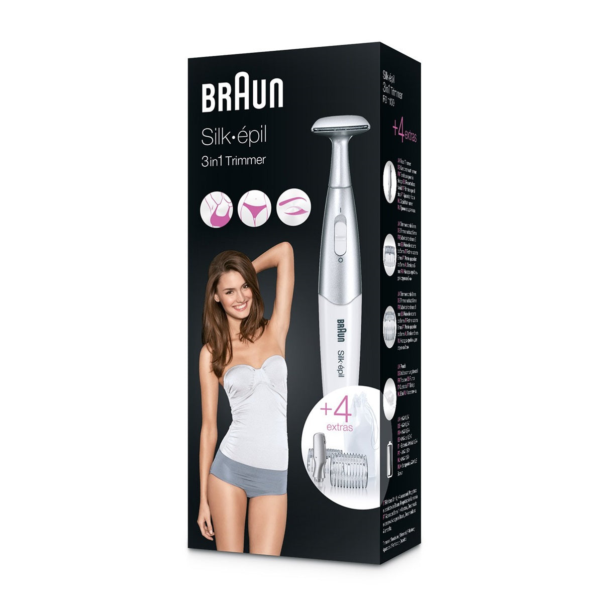 Braun Silk-épil FG 1100 Bikinilinie-trimmer Sølv Hvid