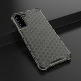 Honeycomb Case rustning med TPU Bumper til Samsung Galaxy S21+ 5G (S21 Plus 5G) sort
