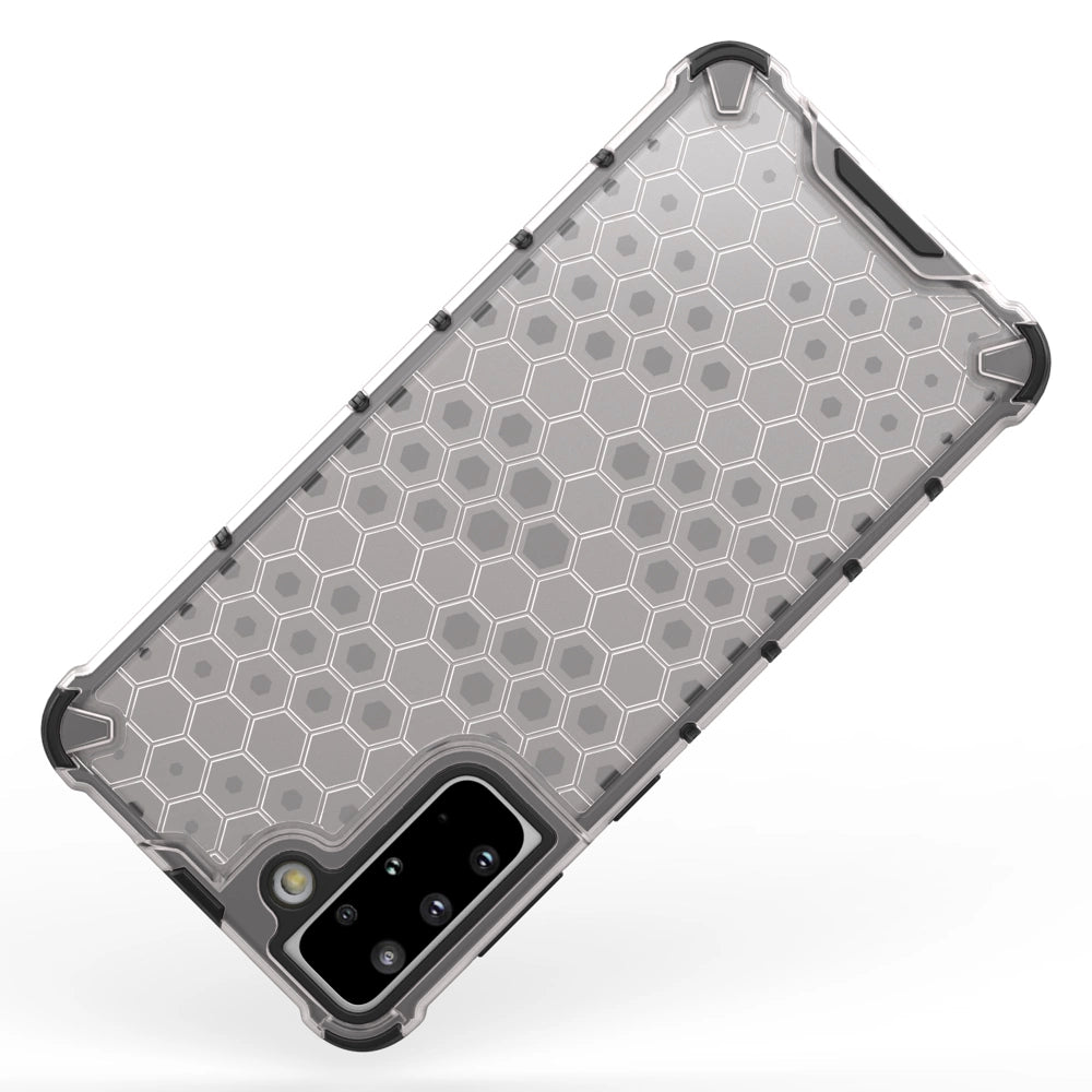 Honeycomb Case rustning med TPU Bumper til Samsung Galaxy S21+ 5G (S21 Plus 5G) sort