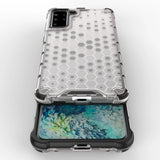 Honeycomb Case rustning med TPU Bumper til Samsung Galaxy S21+ 5G (S21 Plus 5G) sort