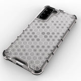Honeycomb Case rustning med TPU Bumper til Samsung Galaxy S21 + 5G (S21 Plus 5G) blå