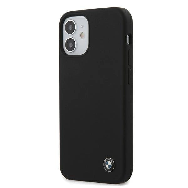Etui BMW BMHCP12SSILBK iPhone 12 mini 5,4" sort/sort hårdkasse Silikon Signatur