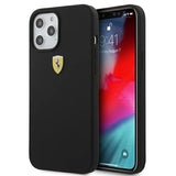 Ferrari FESSIHCP12LBK iPhone 12 Pro Max 6.7" sort/sort hardcase On Track Silicone