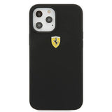 Ferrari FESSIHCP12LBK iPhone 12 Pro Max 6.7" sort/sort hardcase On Track Silicone