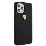 Ferrari FESSIHCP12LBK iPhone 12 Pro Max 6.7" sort/sort hardcase On Track Silicone
