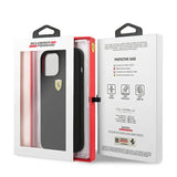 Ferrari FESSIHCP12LBK iPhone 12 Pro Max 6.7" sort/sort hardcase On Track Silicone