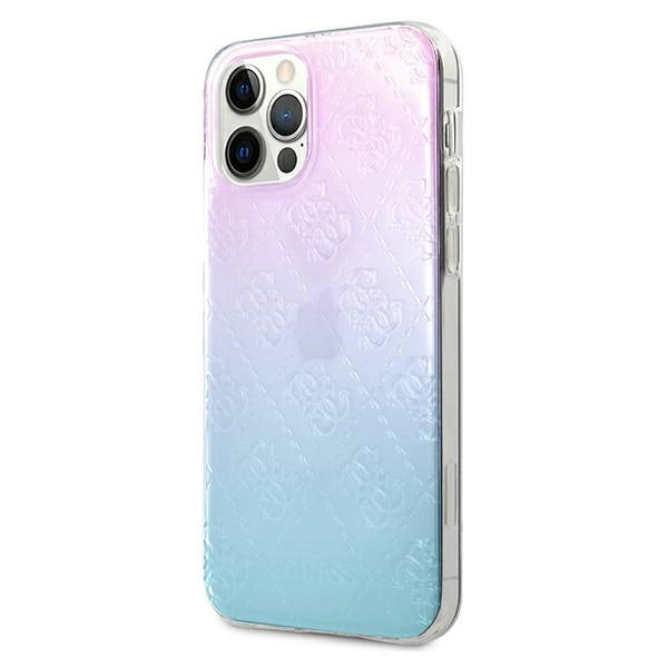 Guess GUHCP12L3D4GGBP iPhone 12 Pro Max 6,7" Niebiesko-różowy/blue&pink hardcase 4G 3D Pattern Collection