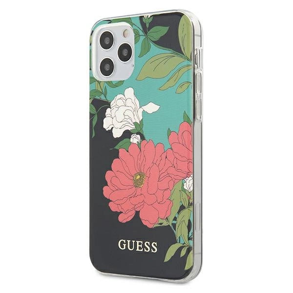Guess GUHCP12LIMLFL01 iPhone 12 Pro Max 6.7" sort/sort N°1 Blomsterkollektion