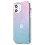 Guess GUHCP12S3D4GGBP iPhone 12 mini 5.4" blå-rosa/blå-rosa hardcase 4G 3D Pattern Collection