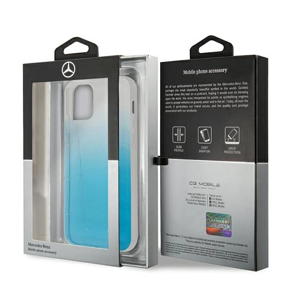 Mercedes MEHCP12LCLGBL iPhone 12 Pro Max 6,7" Niebieski/blå hardcase Transparent Line