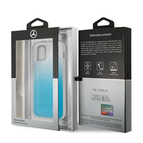 Mercedes MEHCP12SCLGBL iPhone 12 mini 5,4" Niebieski/blå hardcase Transparent Line