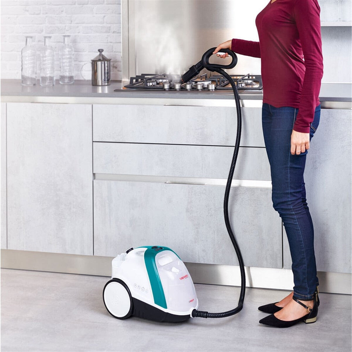 Polti Vaporetto Smart 100_T Cylinderdamp rengøringsmiddel 1500 W Blå, Hvid