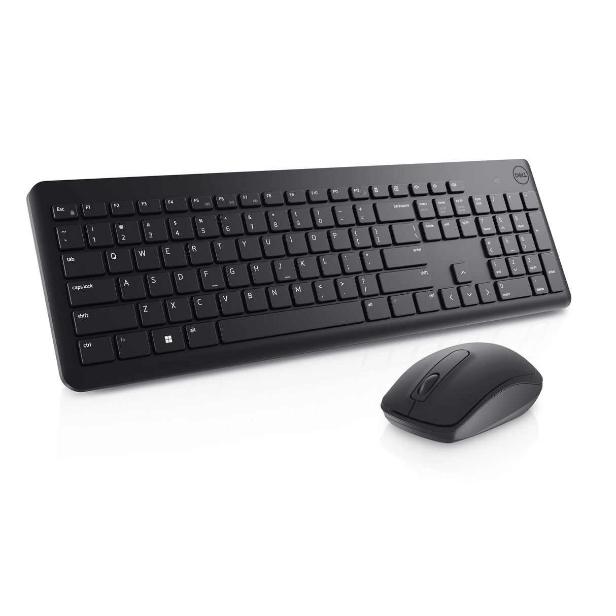 DELL KM3322W tastatur Mus inkluderet Kontor RF trådløst QWERTY Ukrainsk Sort