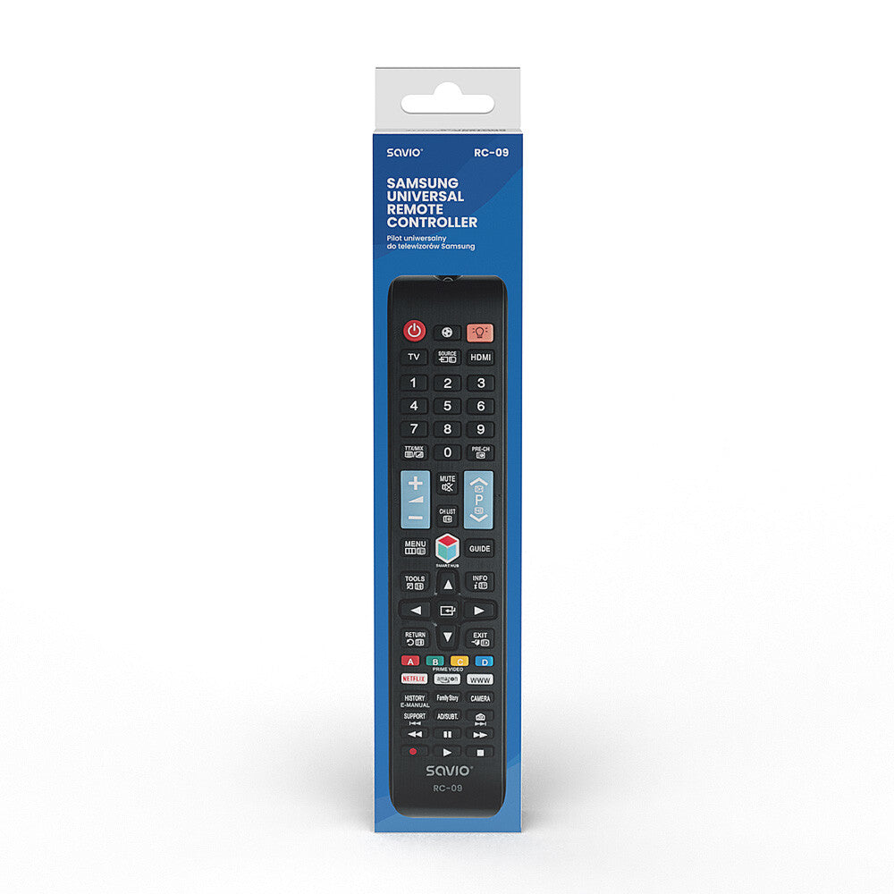 Savio RC-09 do TV Samsung - Smart TV fjernbetjening IR trådløs Tryk på knapper