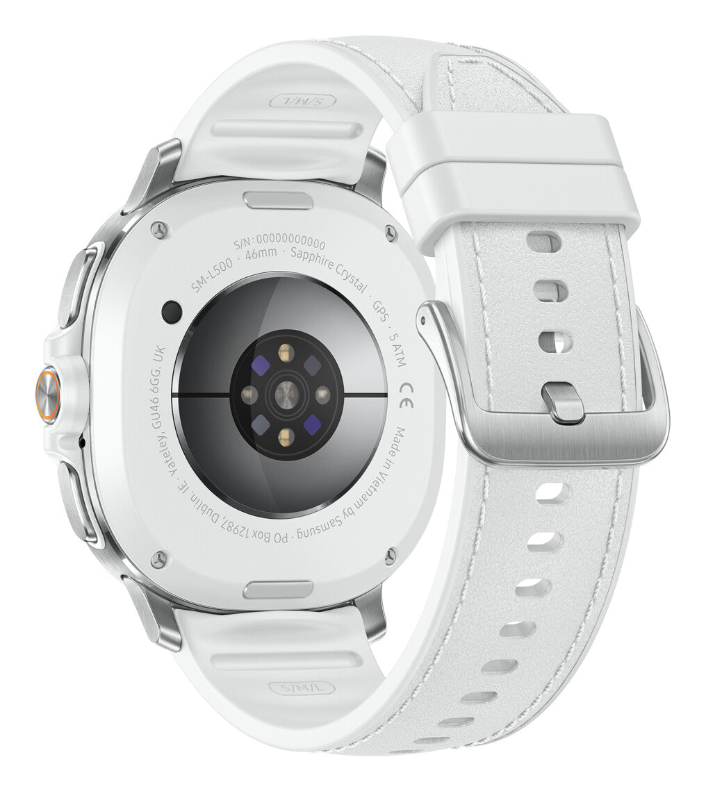 Samsung Galaxy Watch 8 Classic 3,3 cm (1.3") AMOLED 46 mm Digital 438 x 438 pixel Berøringsskærm Sølv Wi-Fi GPS (satellit)