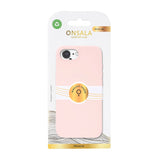 Onsala Mobilcover iPhone 16e Silikoneffekt Genanvendt Chalk Pink