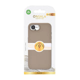 Onsala Mobilcover iPhone 16e Silikoneffekt Genanvendt Summer Sand