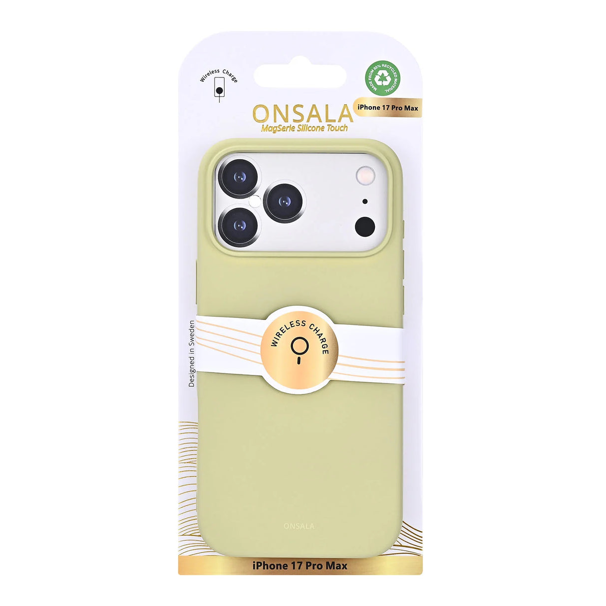 Mobilcover med Silikone Feel Lime - iPhone 17 Pro Max