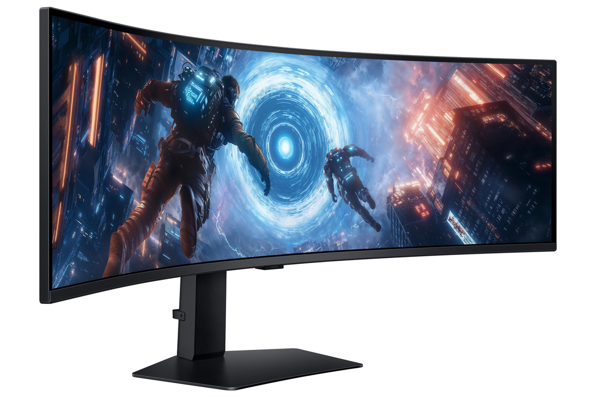 Samsung G91F computerskærm 124,5 cm (49") 5120 x 1440 pixel Dual QHD LCD Sort