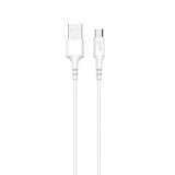 Gear Synkkabel Micro Usb To Usb A 1.0m Rundt Kabel Hvid