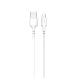Gear Charging Cable Usb A Usb C 2.0 2,0m Gen2 Rundt Kabel Hvid