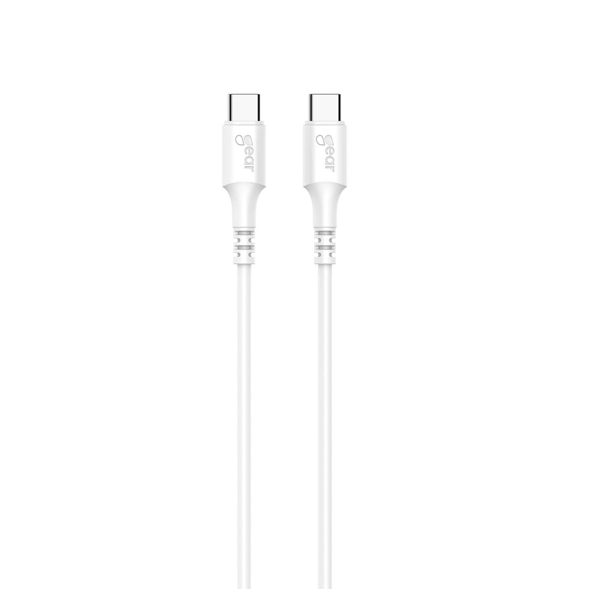 Gear Ladekabel Usb C Til Usb C 2.0 3m Hvid Rund Kabel