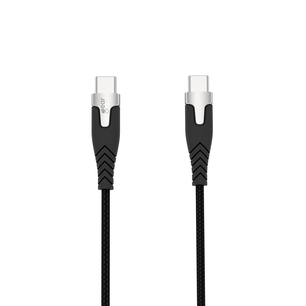 Gear Ladekabel Pro Usb C Til Usb C 2.0 1.5m Sort Kevlarkabel M/Metalkobling