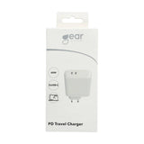 Gear Charger 220 V 2x Usb C White Pd 60 W (Pd 30 W+Pd30 W)