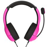 PDP Nebula Headset Ledningsført Spil Sort, Lyserød