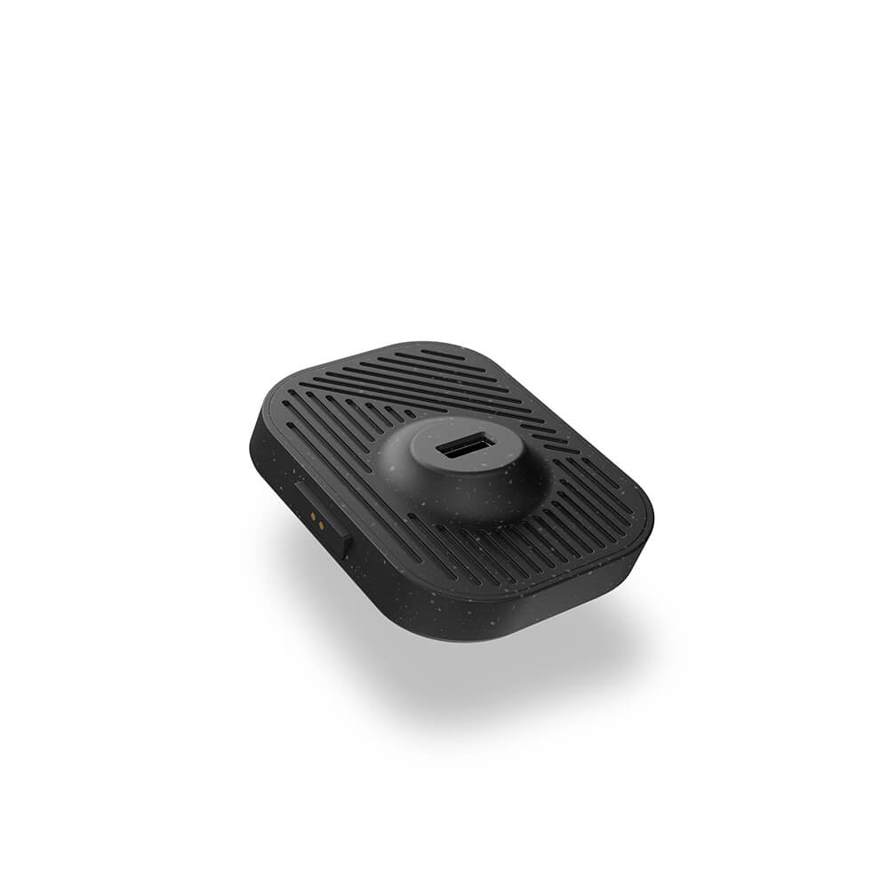 Zens Modular Usb A + Usb C Lader Qi Ekstra Modul Uden Kabel Sort