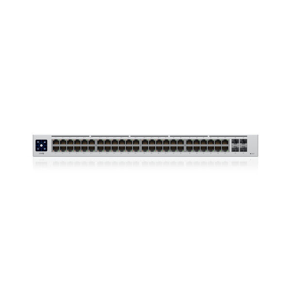 Ubiquiti UniFi USW-48-POE netværksswitch Administreret L2 Gigabit Ethernet (10/100/1000) Strøm over Ethernet (PoE) 1U Rustfrit stål