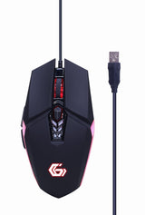 Gembird GGS-UMGL4-02 tastatur Mus inkluderet Spil USB QWERTY US engelsk Sort