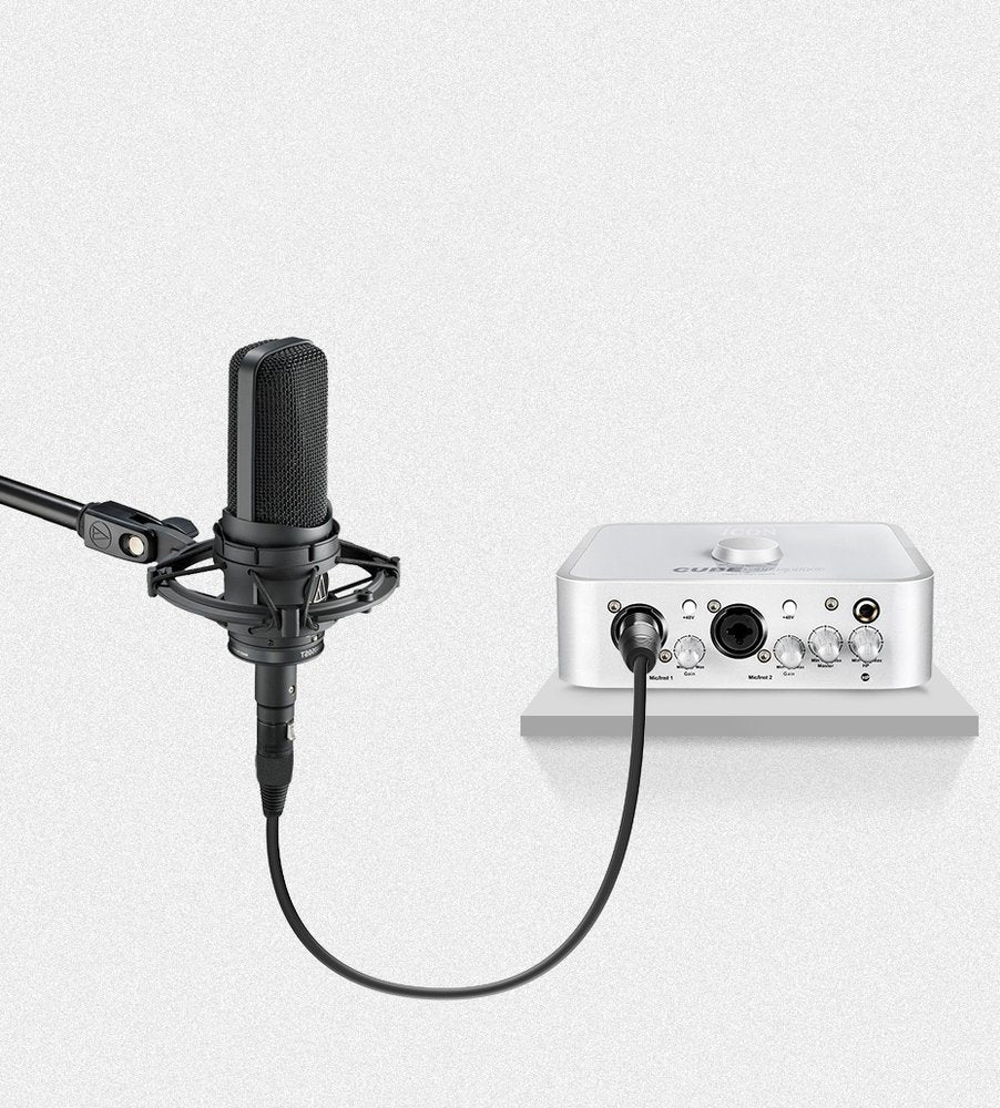 Ugreen AV130 66717 audio XLR (kvindelig) - XLR (mandlig) kabel til mikrofon / forstærker 2m - sort