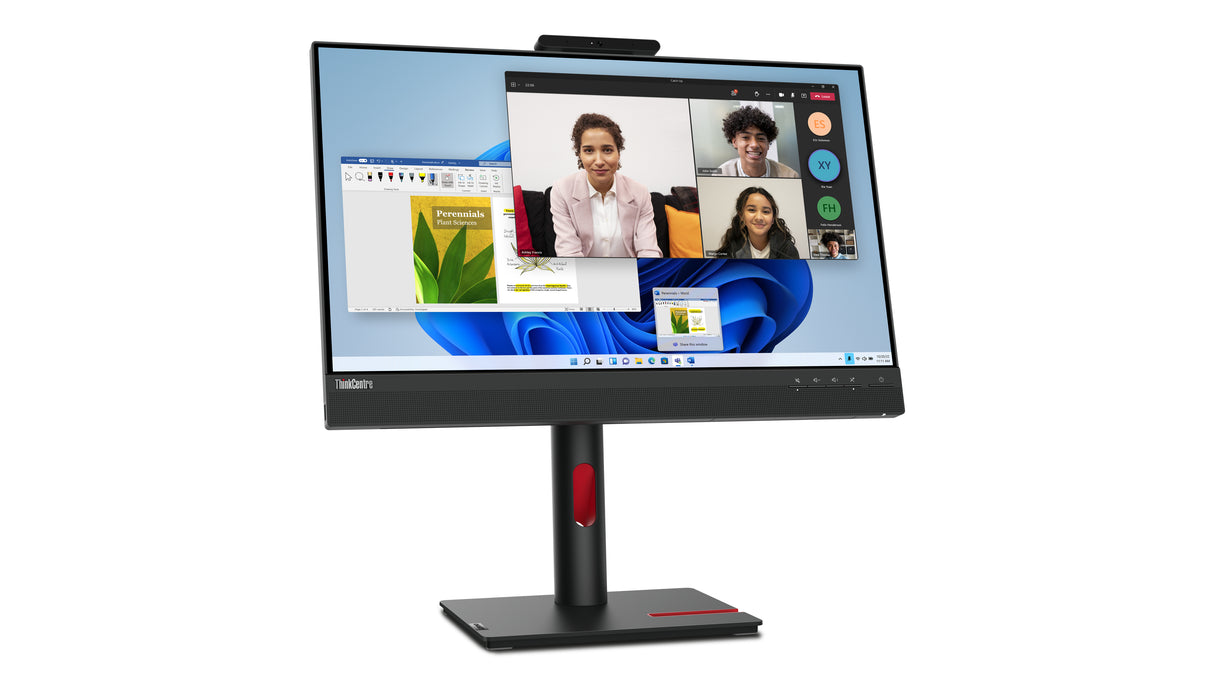 Lenovo ThinkCentre Tiny-In-One 24 Gen 5 LED display 60,5 cm (23.8") 1920 x 1080 pixel Fuld HD Berøringsskærm Sort